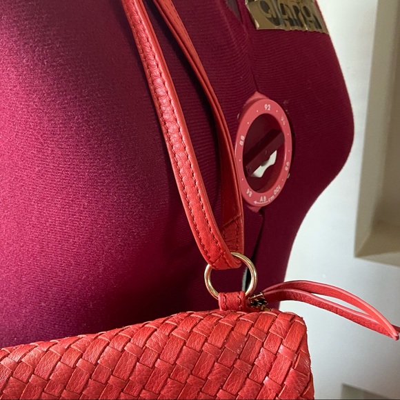 Elliott Lucca coral salmon orange colour woman Boho hand bag. Used. - Picture 3 of 14